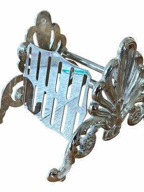 Knife Rest SilverPlate By Elegance Vintage 12 Slots Made in Italy Victorian